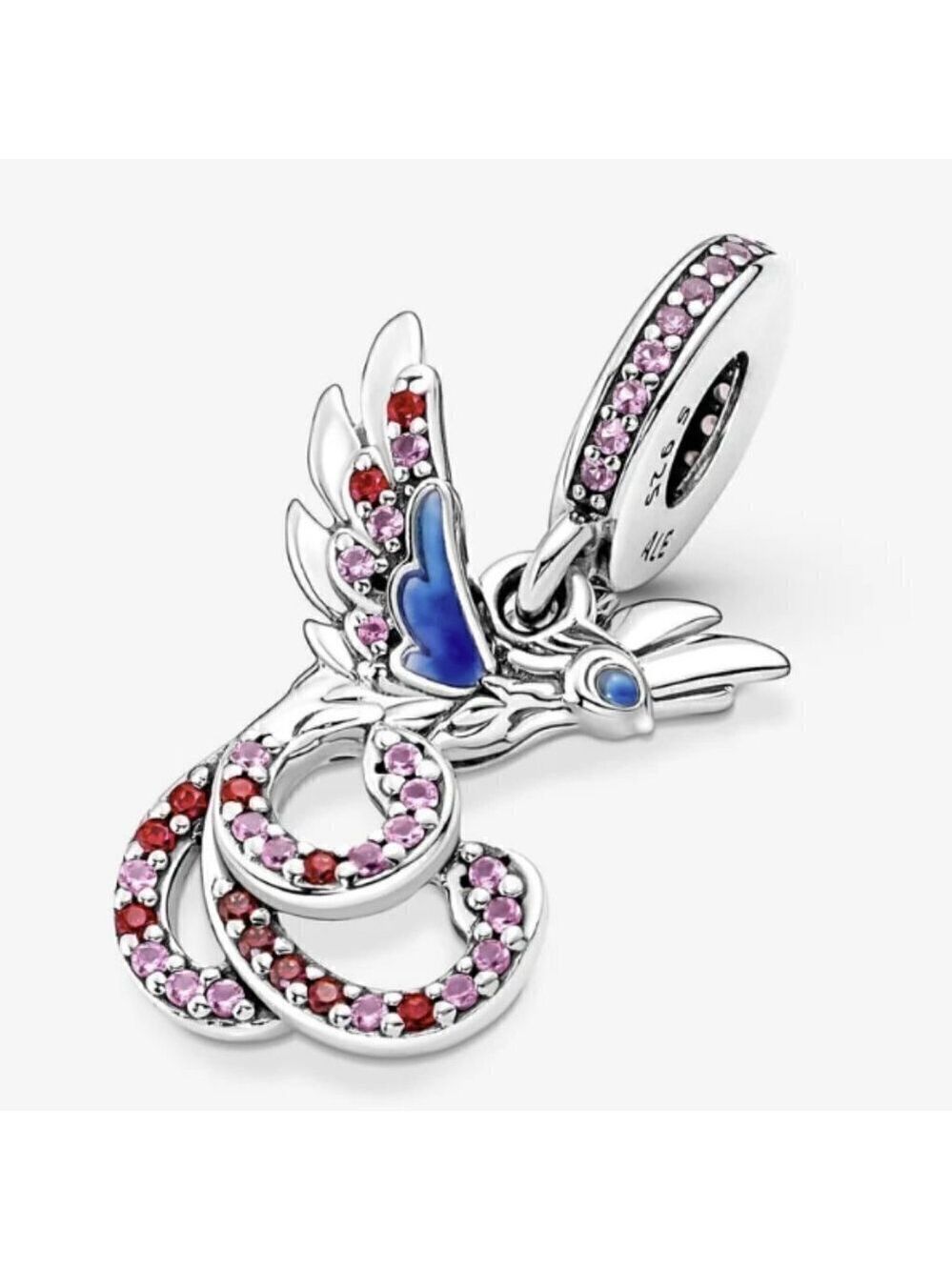 Sterling Silver Chinese Mythical Phoenix Dangle Charm